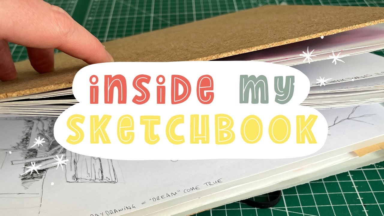 A4 Sketchbook Tour (a chatty flip through of my main 2023 sketchbook ...