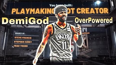 How to make the Best Kyrie Irving Build NBA 2k21 Demo Overpowered (DemiGod)😱