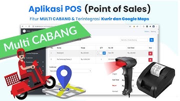 Aplikasi POS Kasir Multi Cabang dan Multi User dengan Fitur kurir Terintegrasi GPS dan WhatsApp