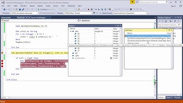 Quicksort 4 – VB.NET Implementation