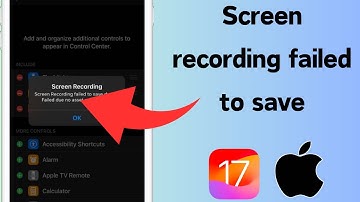 How to Fix Screen Recording Failed to Save Due to Failed Due to Asset Writer Failing to Save iPhone
