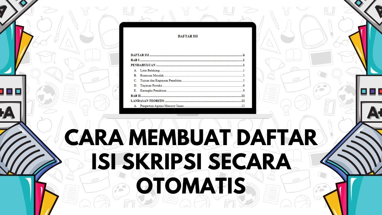 Cara Membuat Daftar Isi Skripsi Secara Otomatis | Outline Skripsi