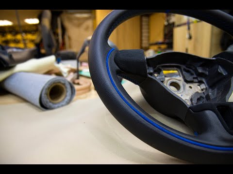 VW Polo перетяжка руля с курсовой меткой