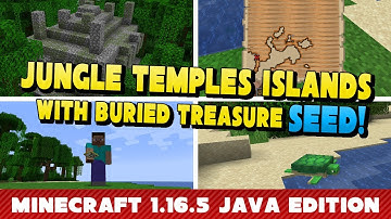 Jungle Temples Islands With Buried Treasure Seed | Minecraft 1.16.5 Java Edition