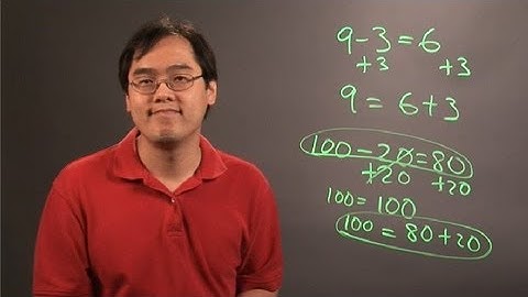 How to Use Addition to Check Subtraction : Principles of Math