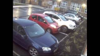 Parking Fail - Seriously Bad Driver Hitting A Parked Car Multiple Times