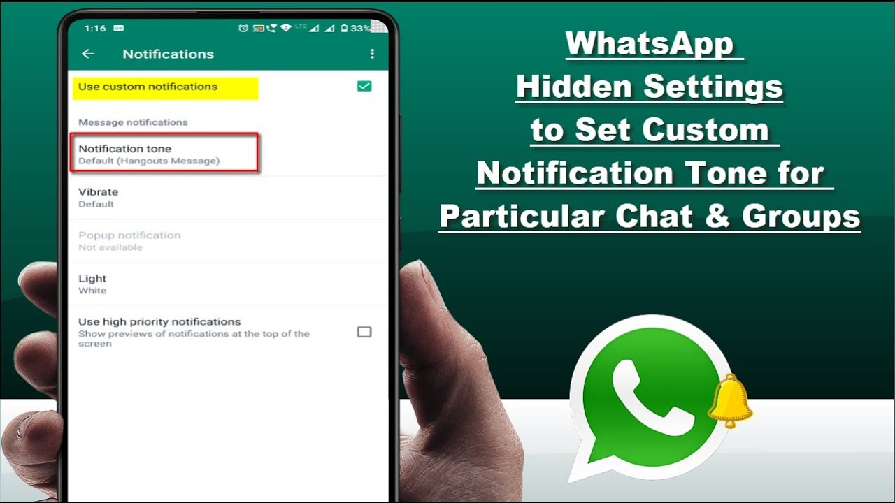 How To Set Custom Notification Sound For Particular Chat Or Groups On How To Set Custom Notification Sound For Particular Chat Or Groups On