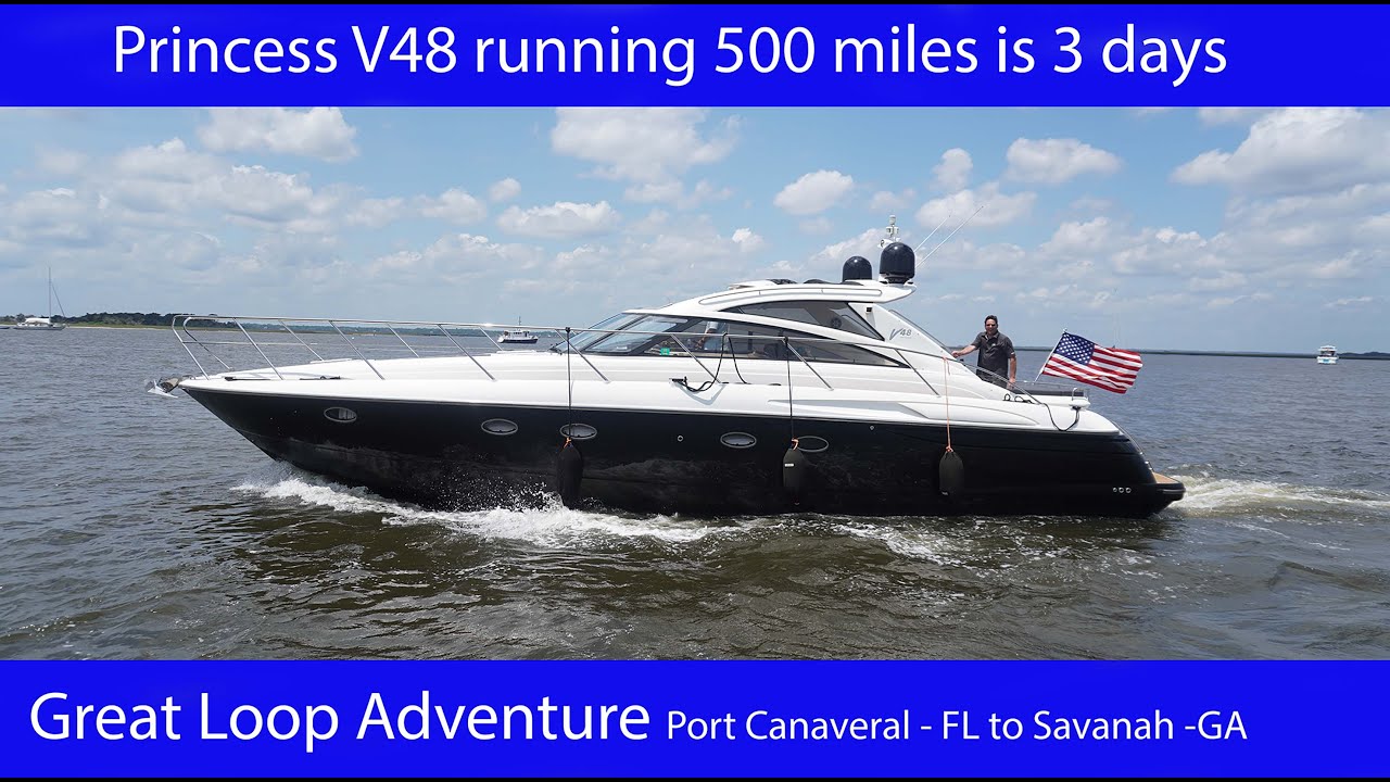 Great Loop Adventure Leg 2 - Princess V48 Boat Controls and Systems plus Passage Making.