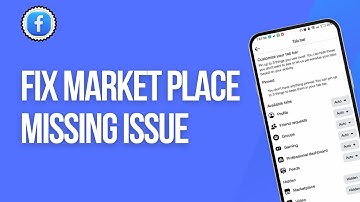How to Fix Facebook Video Watch Icon and Market Place Missing Issue