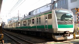 JRE233系ハエ1126編成各駅停車海老名行き 西大井付近にて