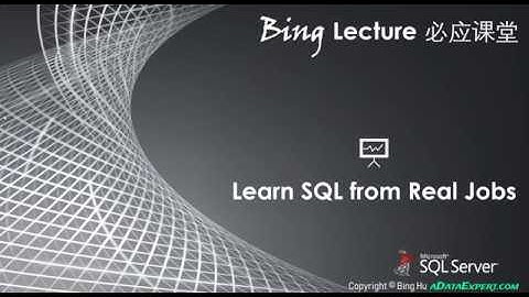 Decoding in SSIS (Bing Lecture - Learn SQL from Real Jobs)