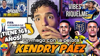 REACCIÓN AL NIÑO QUE BRILLA CON ¡16 AÑOS DE EDAD! (KENDRY PÁEZ) 🪄🇪🇨 + Skills y Goles + Chelsea🔜