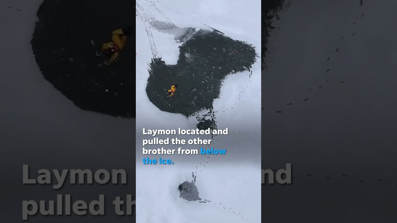 One killed, other injured after falling into pond while ice fishing #Shorts