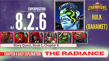 SUPERPOSITION - Act 8.2.6 | Hulk Bahamet Fight | Falcon Lane | easy path for completion | mcoc