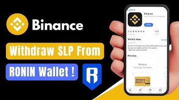 How to WITHDRAW SLP Token from RONIN wallet to BINANCE exchange | Tutorial