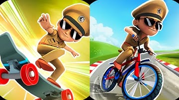 Little Singham Super Skater VS Little Singham Cycle Race Game 2025 Gameplay Android, ios Part 5