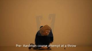Aardman Academy stop motion 1 training- week 6 task- ball throw