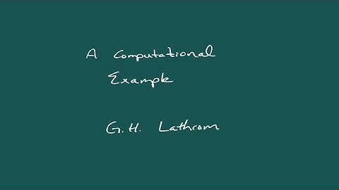 A Polynomial Example