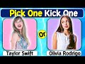 Taylor swift vs olivia rodrigo  pick one kick one challenge