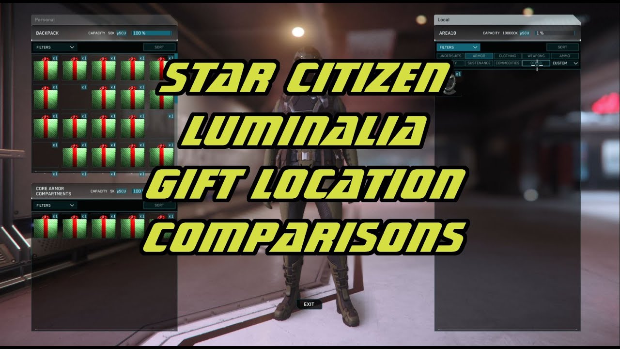 Star Citizen Luminalia, what are the best locations for gathering gift  boxes? - YouTube