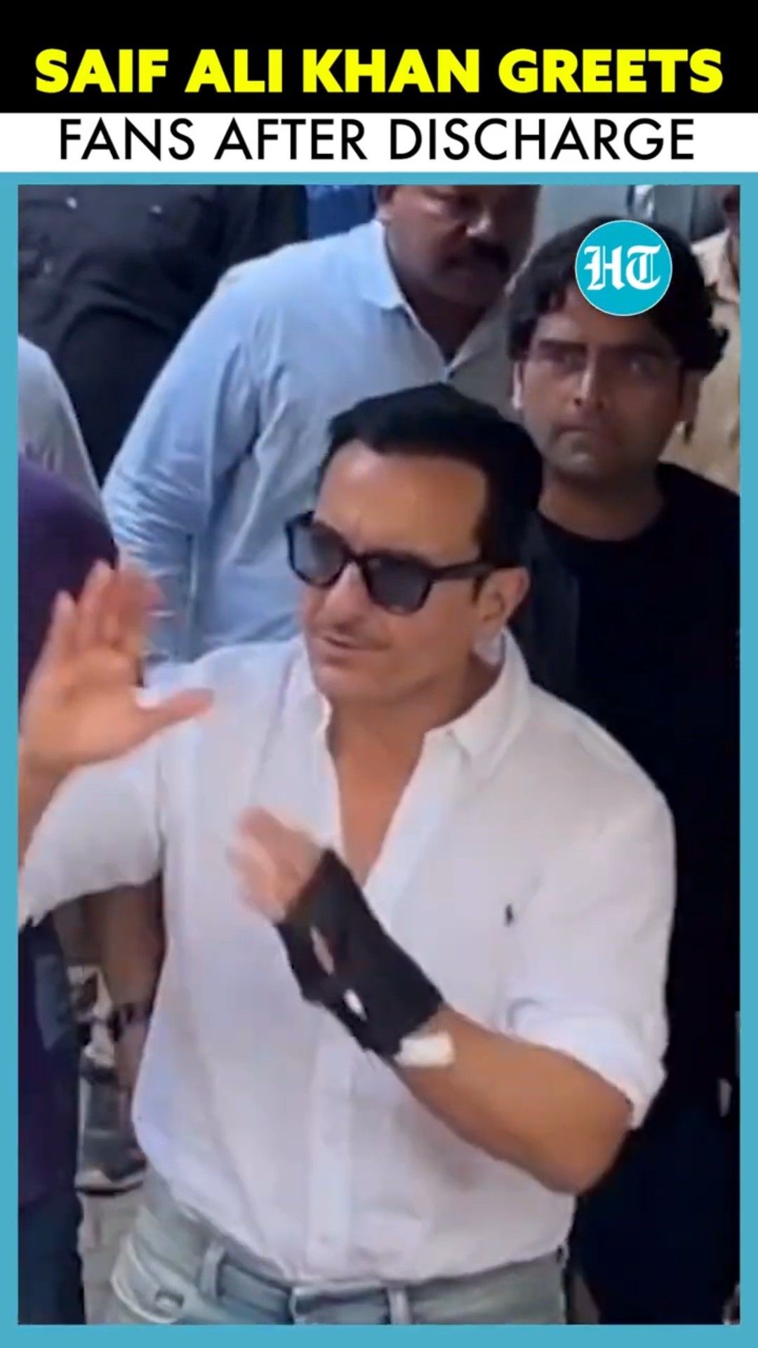 Saif Ali Khan Meets Fans Outside His Residence After Recovery From Attack #shorts