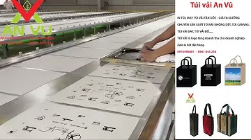 Xưởng In Túi Vải Không Dệt An Vũ,  TÚI VẢI CANVAS in logo tăng doanh thu cho doanh nghiệp