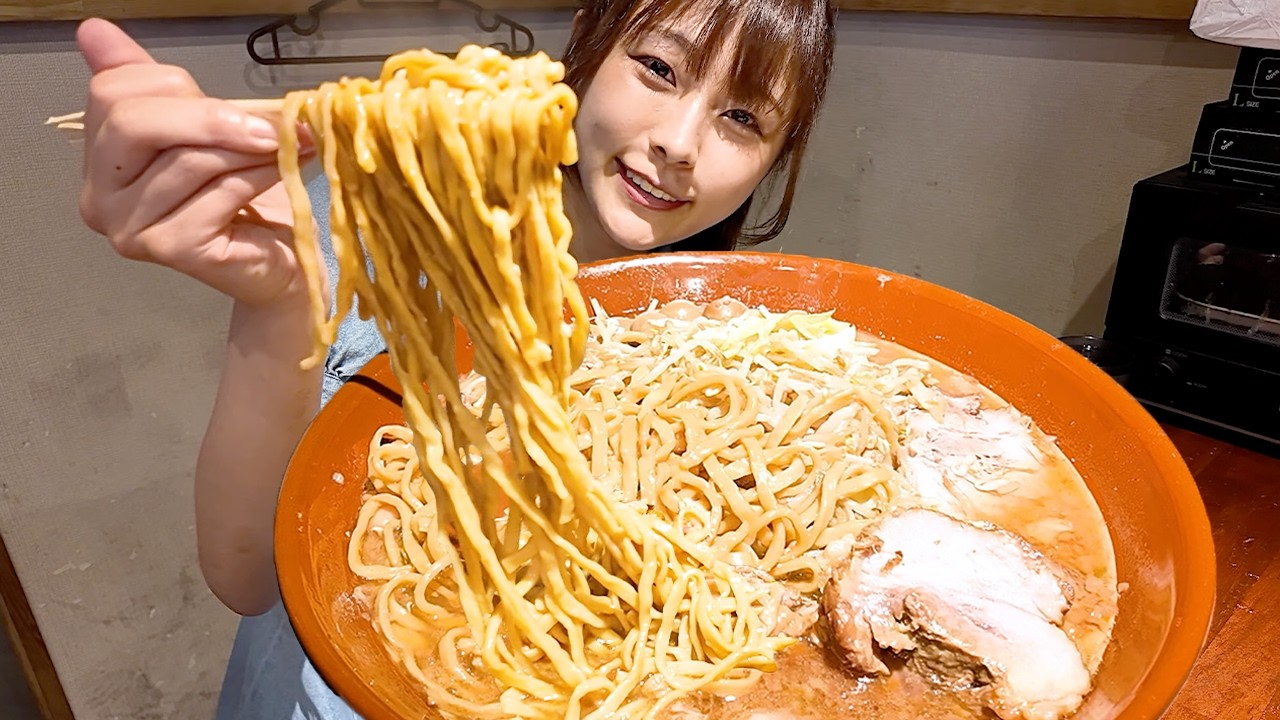 【大食い】念願の二郎系で満腹まで食べてきた🍜🍜🍜