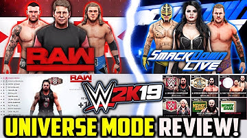 WWE 2K19 Universe Mode REVIEW! *NEW FEATURES!*