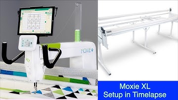 Setup of Handi Quilter Moxie XL with Prostitcher Lite & 10’ Loft Frame