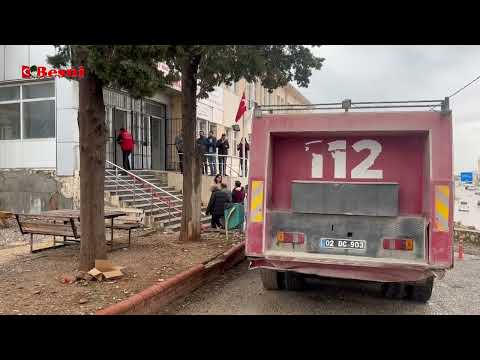 Besni Diş Hastanesinde Korkutan Yangın