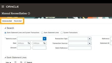 Manual Bank Statement Reconciliation in Oracle Fusion Cash Management