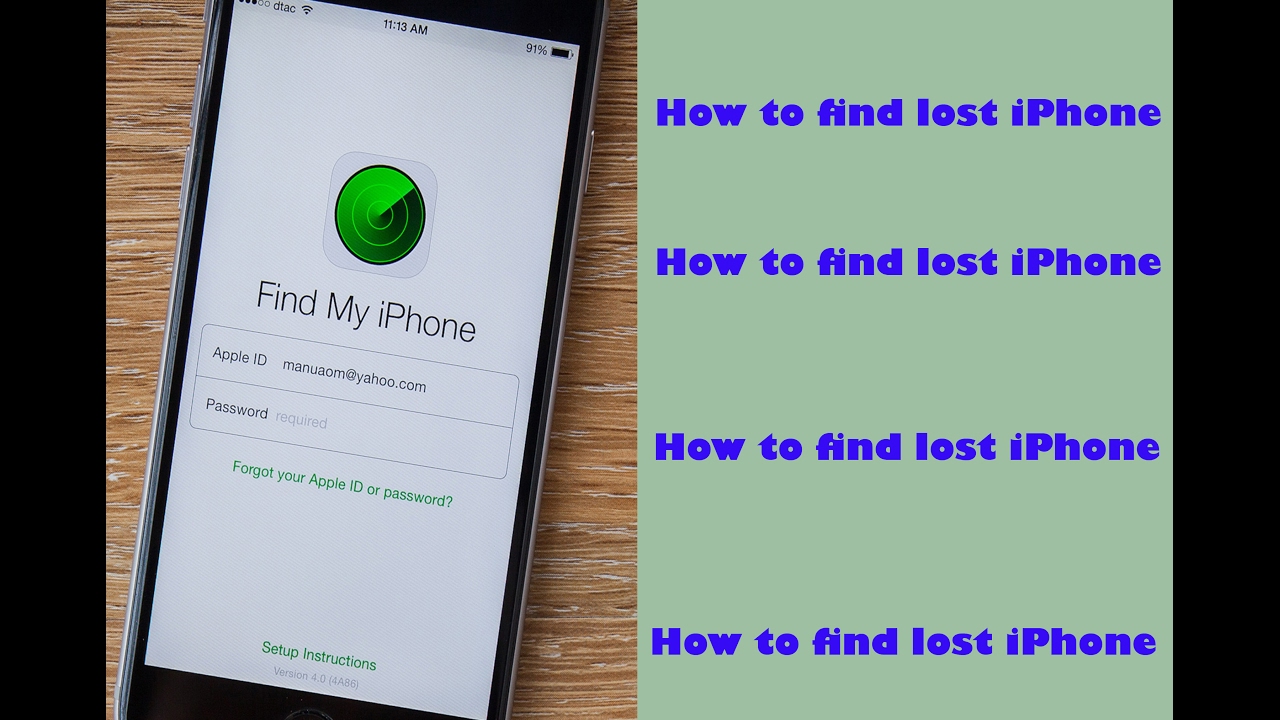 how to find lost iphone