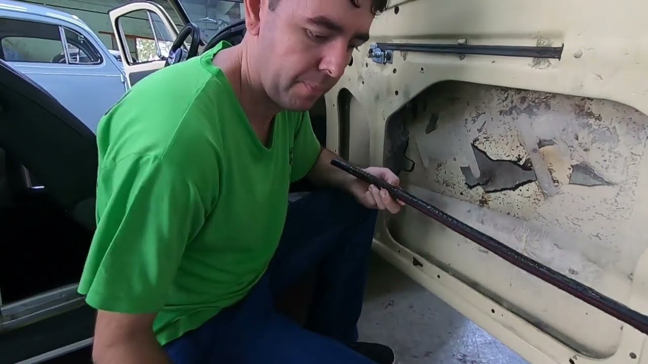 Vidro do Fusca duro de subir, Nunca mais !!! Troca da canaleta no Fusca