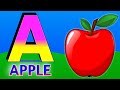 a for apple, a for apple b for ball alphabets - phonics song, ABCD