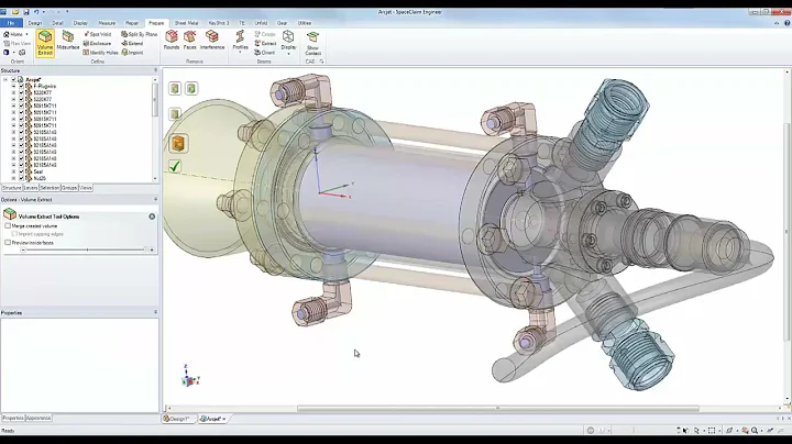SpaceClaim Volume CFD