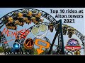 Top 10 roller coasters at Alton Towers 2021