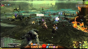 GW2 Elementalist POV - Great Jungle Wurm