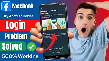 try another device to continue facebook | facebook try another device to continue problem