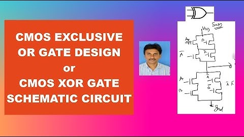 CMOS XOR GATE Schematic diagram |Mastering CMOS XOR Gate: A Step-by-Step Guide
