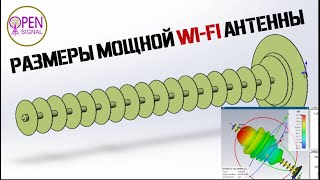 Размеры мощной Антенны WI-Fi более 16 dBi