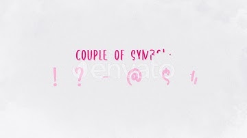 Animated Handdrawn Typeface - After Effects Template