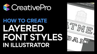 Illustrator: How to Create Layered Font Styles (Video Tutorial)