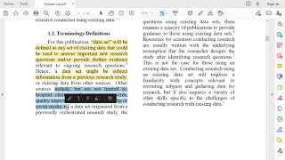 Secondary data analysis, article 1