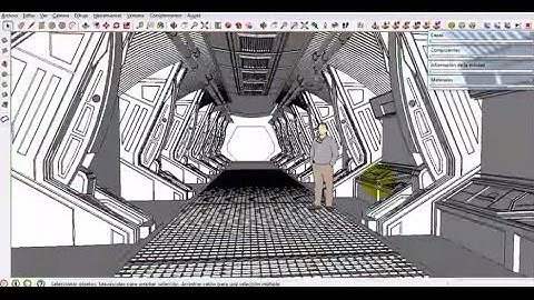 Time lapse - Spaceship - Sketchup - Modeling - (Part 04)