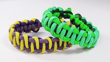 Paracord Bracelet: Advanced Solomon Bar Bracelet Design Without Buckle