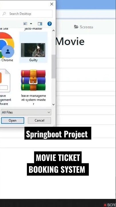 Springboot project | movie tickets booking system in java +MySQL ...