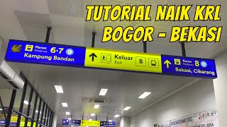 TUTORIAL ON RIDING THE KRL FROM BOGOR TO BEKASI