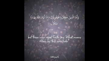سورة البقرة مترجمة-الآيات (من ٢٦إلى٢٧) بصوت -سعد الغامدي -