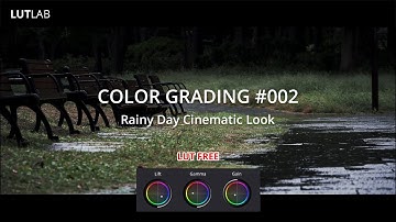 COLOR GRADING 002 - Rainy Day Cinematic Look | LUT Free