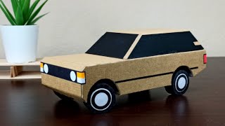 Cardboard Range Rover (1970's Classic) Diy With Special Steering Mechanism.